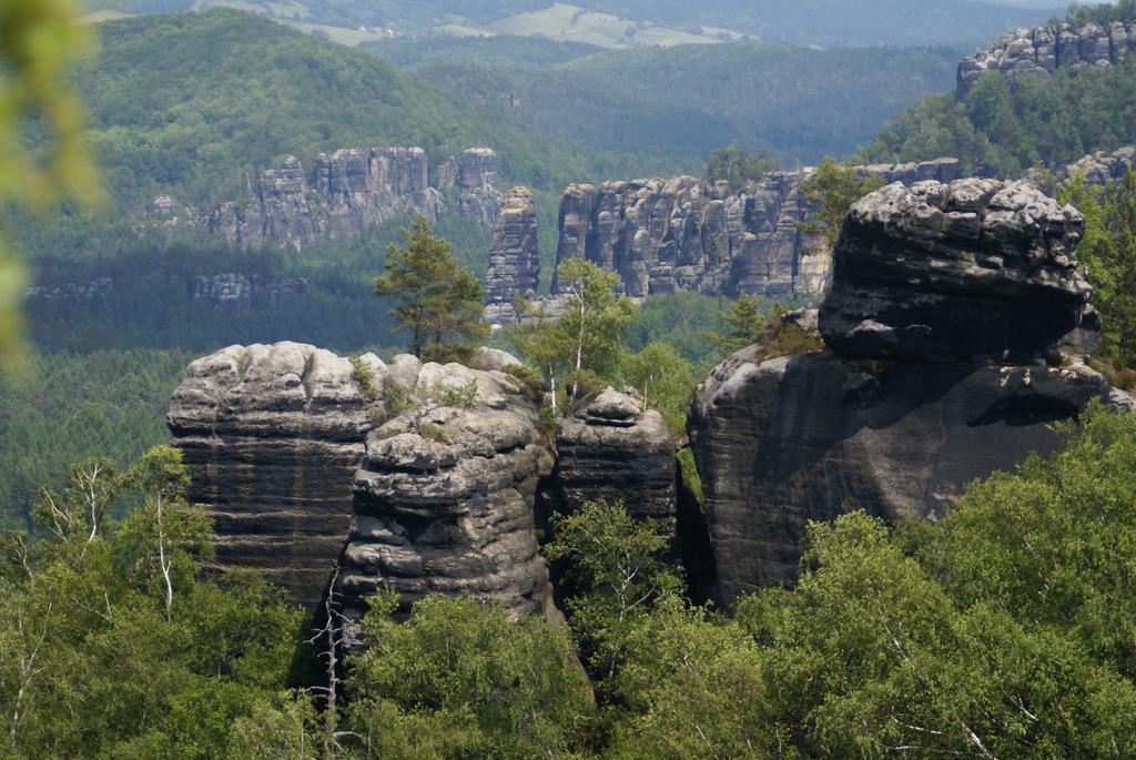 Landpension Bielatal - Raum Екстериор снимка